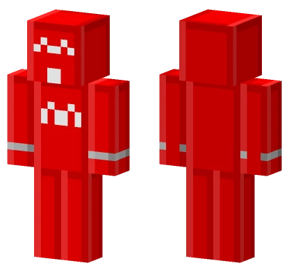 Red Ghost Outfit Minecraft skin