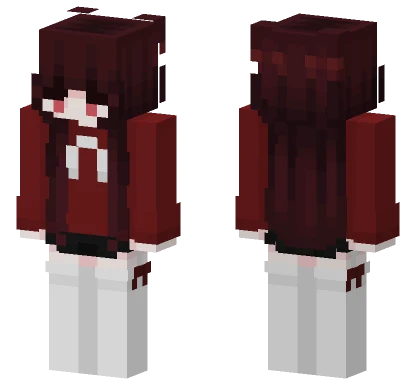 Red Girl Minecraft skin
