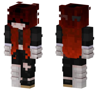 Red Girl Minecraft skin