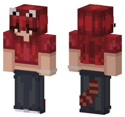 Red Hair Masked Figure Minecraft skin