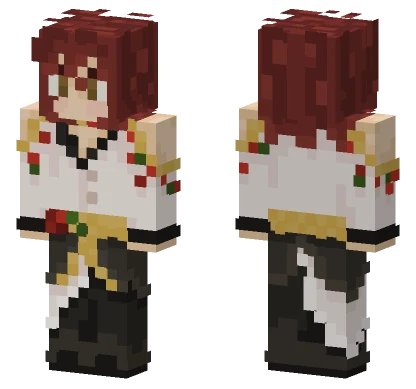 Red Hair Prince Minecraft skin