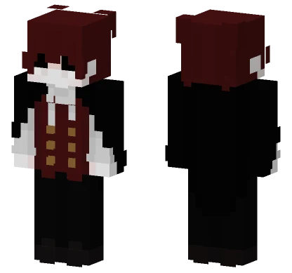 Red Hair Vampire Minecraft skin