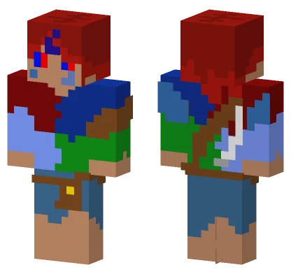 Red Haired Adventurer Minecraft skin