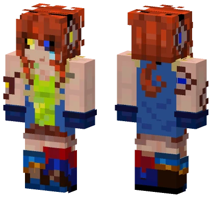 Red Haired Adventurer Girl Minecraft skin