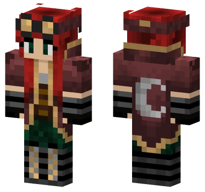 Red Haired Archer Girl Minecraft skin