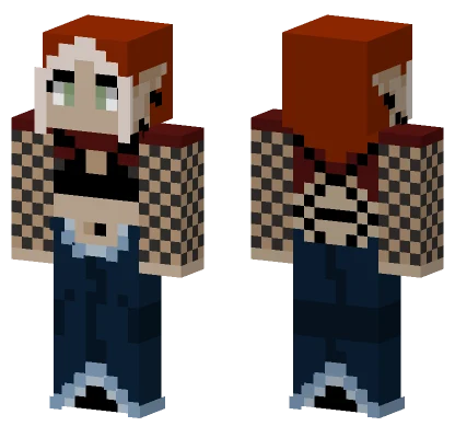 Red Haired Elf Girl Minecraft skin