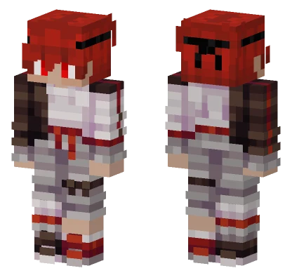 Red Haired Schoolgirl Minecraft skin