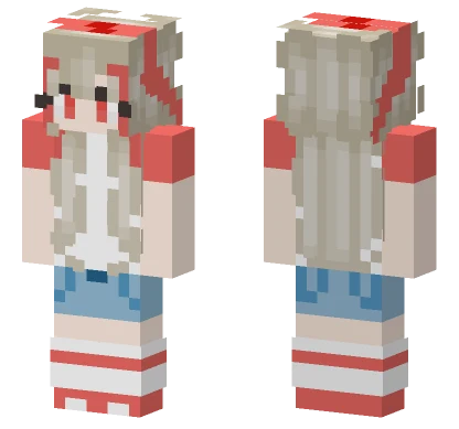 Red Haired Schoolgirl Outfit Minecraft skin