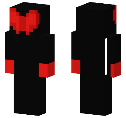 Red Heart Cowboy Minecraft skin
