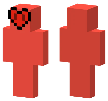 Red Heart Knight Minecraft skin