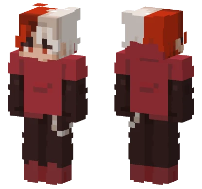 Red Hooded Figure Minecraft skin