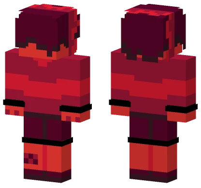 Red Hooded Figure Minecraft skin