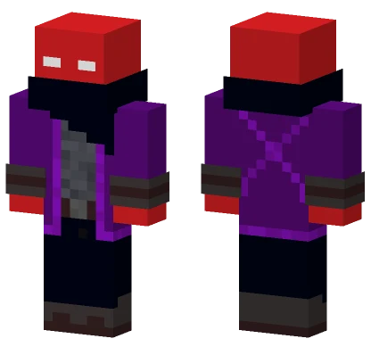 Red Hooded Figure Minecraft skin