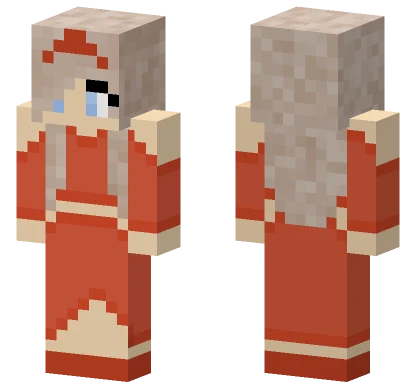 Red Hooded Girl Minecraft skin