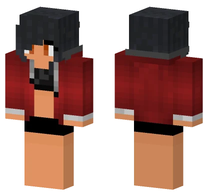 Red Hoodie Boy Minecraft skin