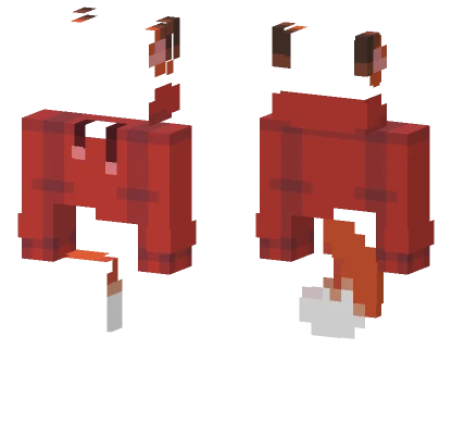 Red Hoodie Red Fox Minecraft skin
