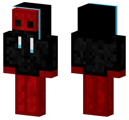 Red Hoodie Slime Minecraft skin