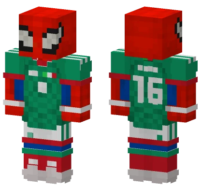 Mexican Spider-Man Suit Minecraft skin