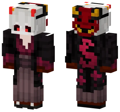 Red Horned Demon Minecraft skin