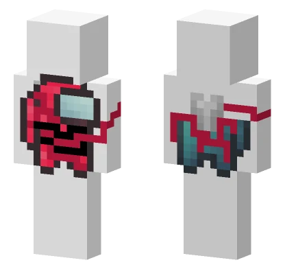 Red Imposter Skin Minecraft skin