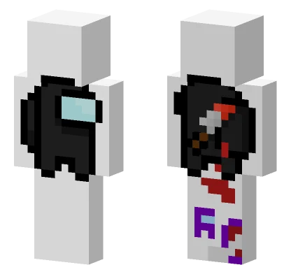 Red Is Sus Minecraft skin