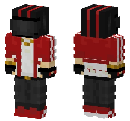 Red Jacket Character Minecraft skin