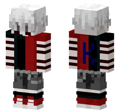 Red K Letter Hoodie Minecraft skin