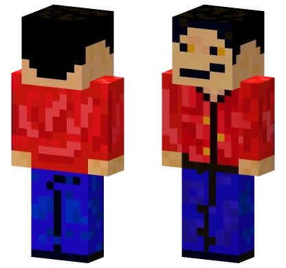 Red Kimono Outfit Minecraft skin