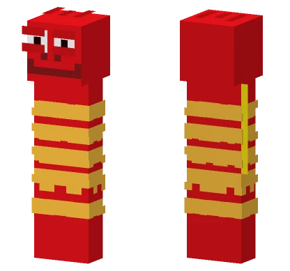 Red Larva Minecraft skin