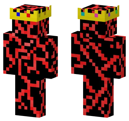 Red Lava Skin Minecraft skin