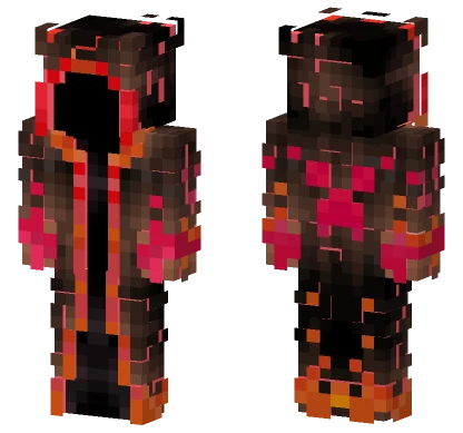 Red Mage 3D Effects Minecraft skin