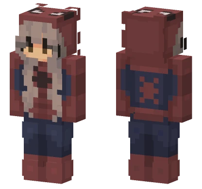 Red Masked Hero Minecraft skin