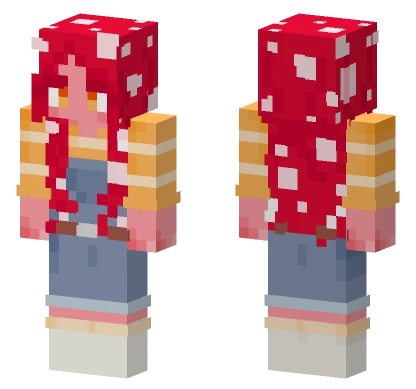 Red Mushroom Hat Minecraft skin