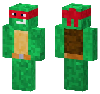 Red Ninja Turtle Minecraft skin