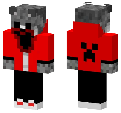 Red No Good V2 Minecraft skin