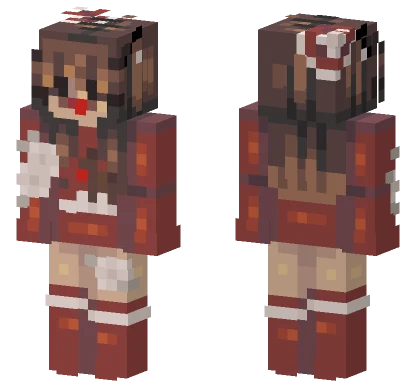 Red Nosed Reindeer Minecraft skin