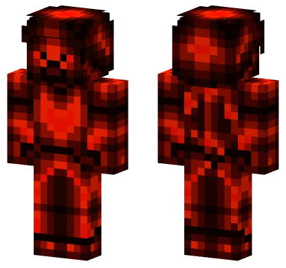 Red Obsidian Steve Minecraft skin