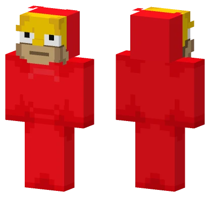 Red Overalls Character Minecraft skin