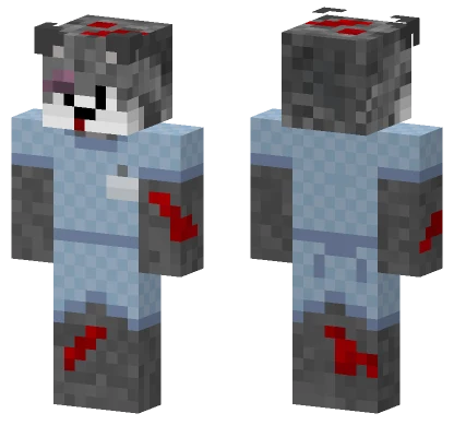 Red Patient Hurt Minecraft skin