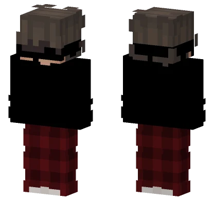 Red Plaid Farmer Minecraft skin