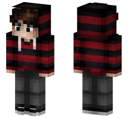Red Plaid Flannel Minecraft skin