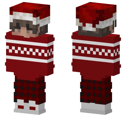 Red Plaid Outfit Minecraft skin