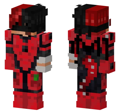 Red Poppy Soldier Minecraft skin