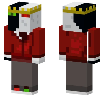 Red Ranboo Minecraft skin