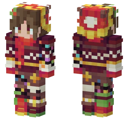 Red Reindeer MCC Snow Down Minecraft skin
