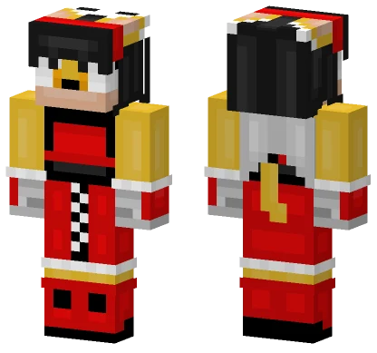 Red Robot Commander Minecraft skin