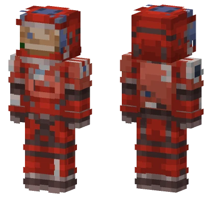 Red Robot Suit Minecraft skin