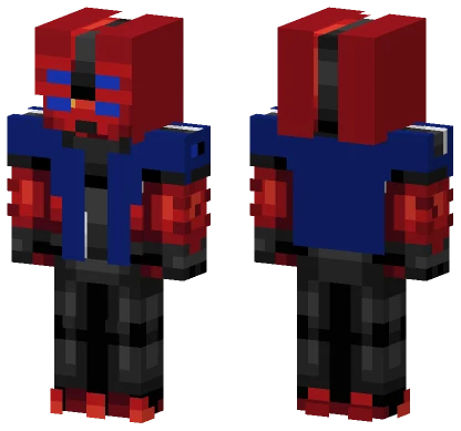 Red Robot Suit Minecraft skin