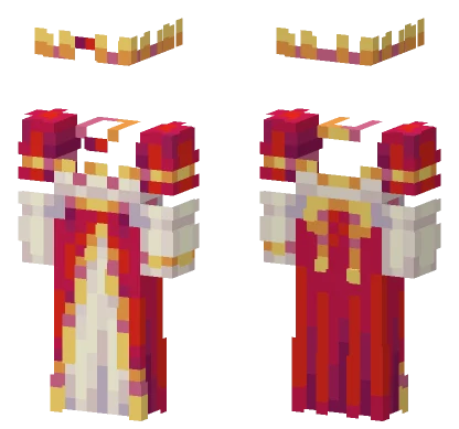 Red Royal Dress Remake Minecraft skin