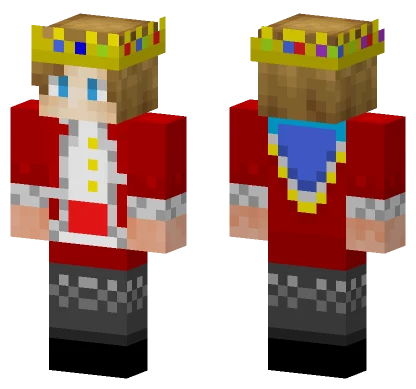 Red Royal Outfit Minecraft skin